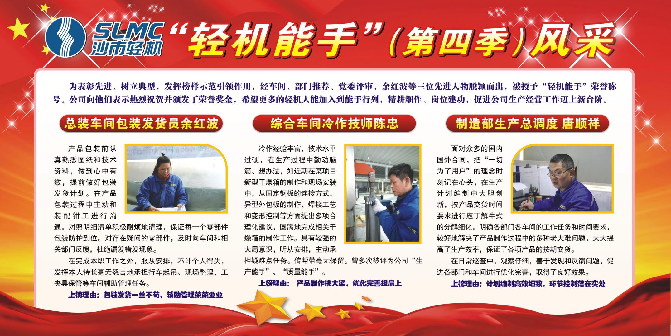 “轻机能手”（第四季）名单来了